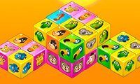 Mahjong Animals 3d Cube